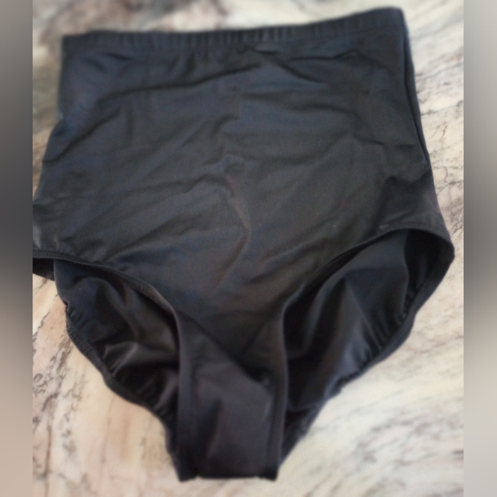 Miraclesuit High-Waisted Black Swim Bottoms